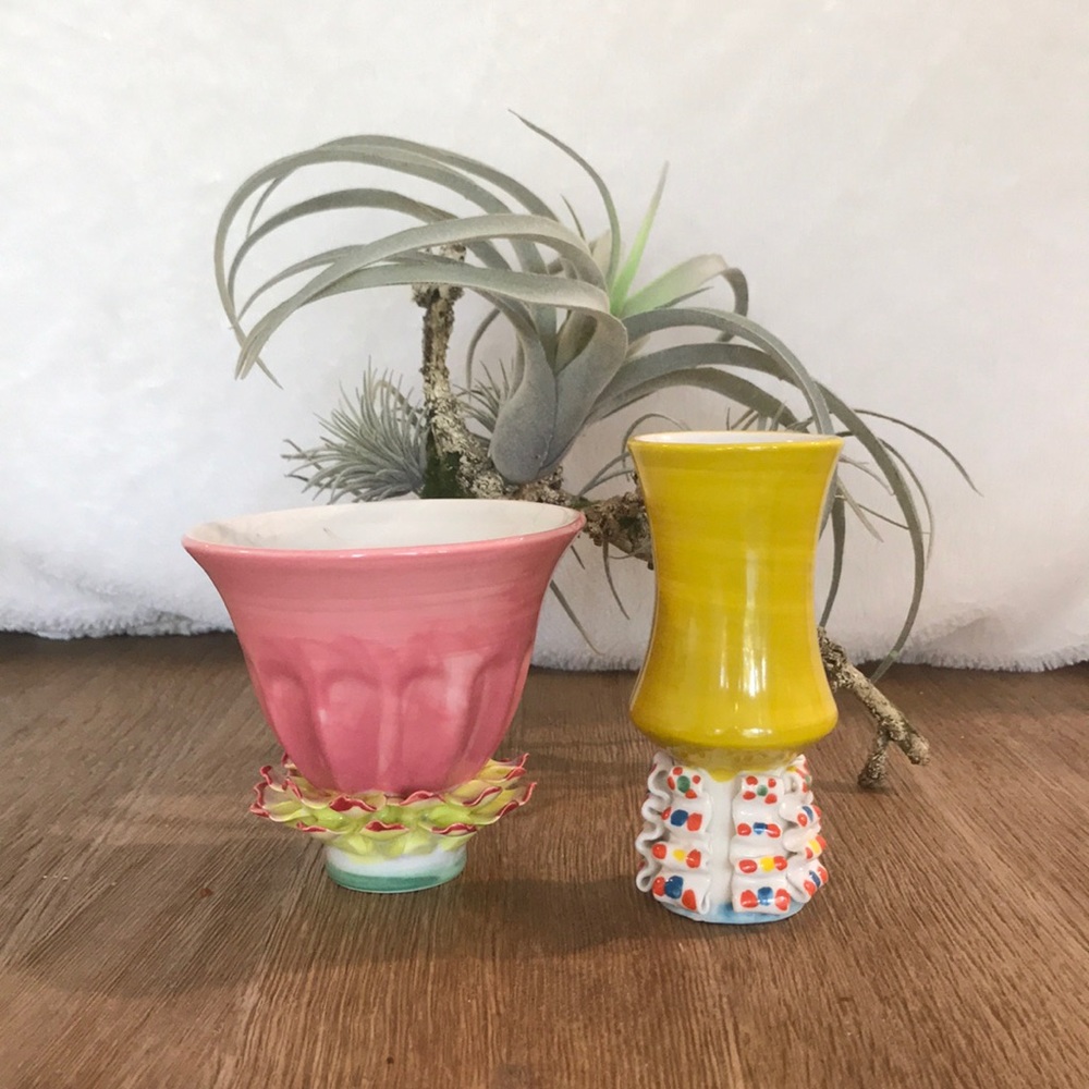 Set of two Anthropologie vases.